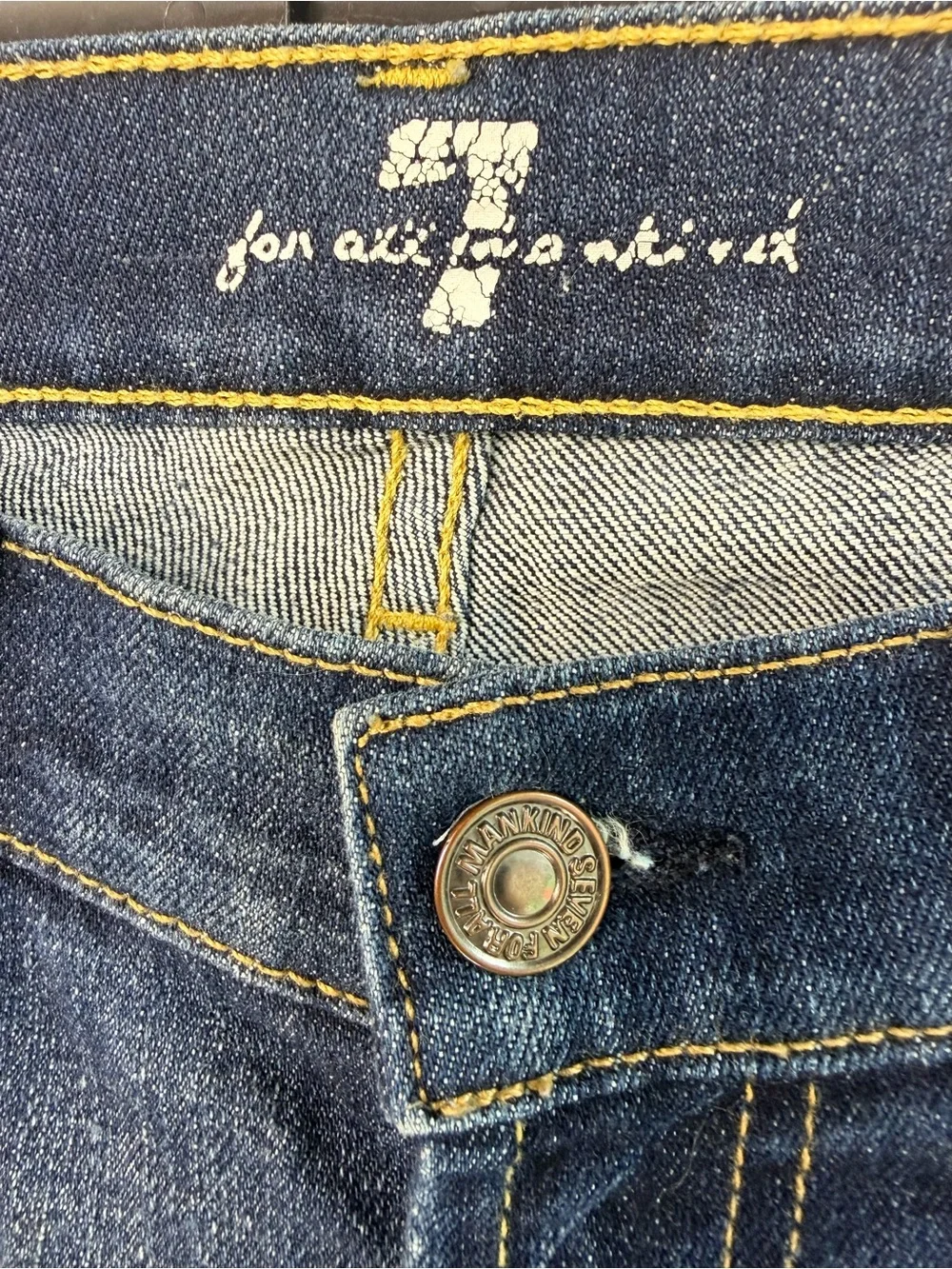 7 For All Mankind Bootcut Jeans Dark Wash W27